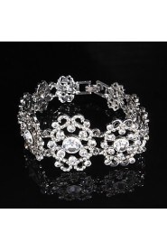 Women's Chain Bracelet Alloy Rhinestone