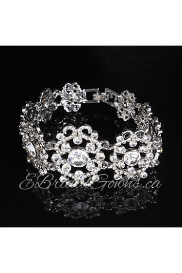 Women's Chain Bracelet Alloy Rhinestone