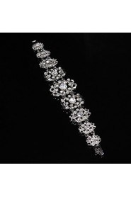 Women's Chain Bracelet Alloy Rhinestone