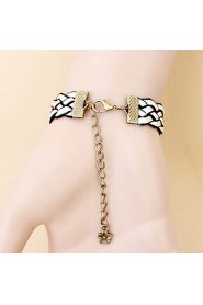 New Fashion Palace Retro Black Roses Female Bracelet Ring Set