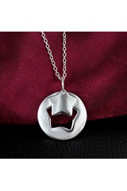 Pendant Necklaces Silver Plated Wedding / Party Jewelry