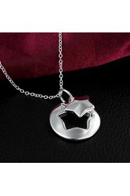 Pendant Necklaces Silver Plated Wedding / Party Jewelry