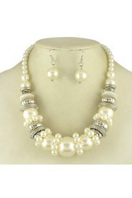 Jewelry Set Women's Wedding / Engagement / Birthday / Gift / Party / Daily Jewelry Sets Imitation Pearl Non Stone Necklaces / EarringsAs