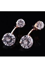 Stud Earrings Women's Cubic Zirconia/Alloy Earring Rhinestone