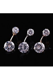 Stud Earrings Women's Cubic Zirconia/Alloy Earring Rhinestone