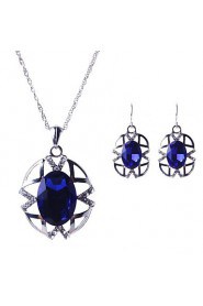 Jewelry Set Women's Party Jewelry Sets Alloy Crystal / Rhinestone Earrings / Necklaces Silver