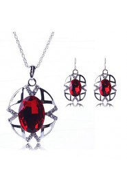 Jewelry Set Women's Party Jewelry Sets Alloy Crystal / Rhinestone Earrings / Necklaces Silver