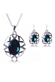 Jewelry Set Women's Party Jewelry Sets Alloy Crystal / Rhinestone Earrings / Necklaces Silver