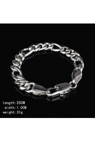 Men's Cuff Bracelet Silver Non Stone