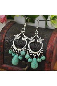 Drop Earrings Women's Alloy Earring Turquoise