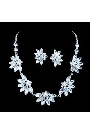 Jewelry Set Women's Anniversary / Wedding / Engagement / Birthday / Gift / Party / Special Occasion Jewelry Sets AlloyRhinestone / Cubic