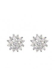 Stud Earrings Women's Alloy Earring Cubic Zirconia