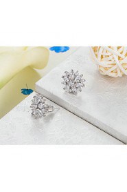 Stud Earrings Women's Alloy Earring Cubic Zirconia