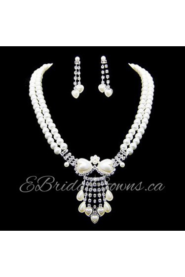 Jewelry Set Women's Anniversary / Wedding / Engagement / Birthday / Gift / Party / Special Occasion Jewelry SetsImitation Pearl /