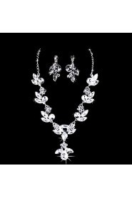 Jewelry Set Women's Anniversary / Wedding / Engagement / Birthday / Gift / Party / Special Occasion Jewelry Sets AlloyRhinestone / Cubic