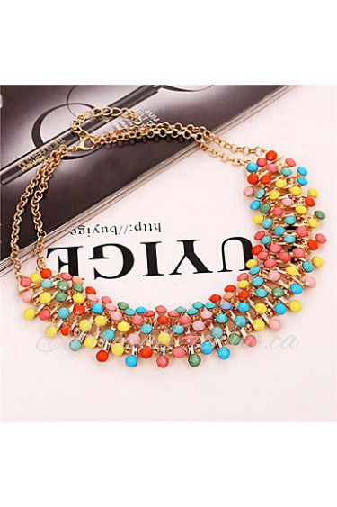 Starry Sky Alloy Collarbone Necklace(4 Color)(1Pc)