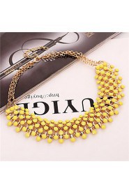 Starry Sky Alloy Collarbone Necklace(4 Color)(1Pc)