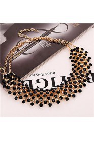 Starry Sky Alloy Collarbone Necklace(4 Color)(1Pc)