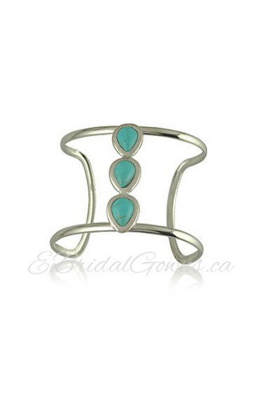 Women's Cuff Bracelet Alloy Turquoise