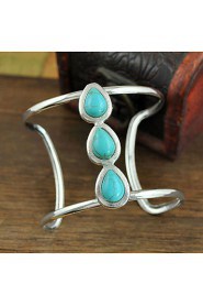 Women's Cuff Bracelet Alloy Turquoise