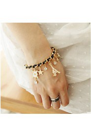 Lucky Star Women's Elegant Rhinestone Tassel Bracelet