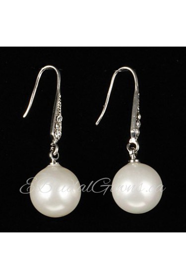 Drop Earrings Women's Alloy Earring Pearl