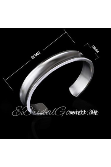 Women's Cuff Bracelet Silver Non Stone