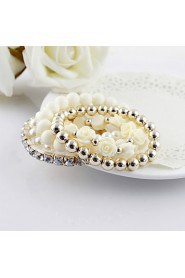 Women's Persona Beads Collection/Tennis Bracelet Alloy Imitation Pearl/Rhinestone