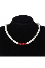 Jewelry Set Women's Birthday / Gift / Party / Special Occasion Jewelry Sets Pearl Necklaces / Bracelets / Earrings As the Picture