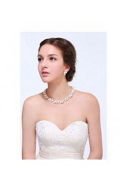 Jewelry Set Women's Anniversary / Wedding / Engagement / Birthday / Gift / Party / Daily / Special Occasion Jewelry Sets Silver / Alloy