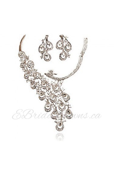 Jewelry Set Women's Anniversary / Wedding / Engagement / Birthday / Gift / Party / Daily / Special Occasion Jewelry Sets Alloy Rhinestone