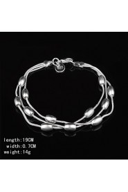 Fashion Sterling Silver Plated Women's Bracelet