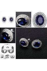 Stud Earrings Women's Alloy Earring Cubic Zirconia