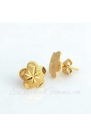 WesternRain Wedding Stud Earrings Women's Gold / Brass Earring Non Stone