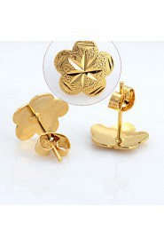 WesternRain Wedding Stud Earrings Women's Gold / Brass Earring Non Stone