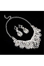 Women's Alloy/Rhinestone Wedding/Party Jewelry Set