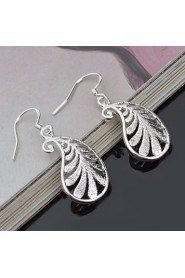 Women's Titanium Bow Drop Earrings