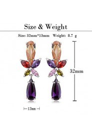 Drop Earrings Couples'/Kid's/Women's Cubic Zirconia Earring Cubic Zirconia