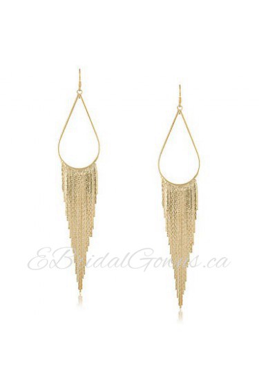 Drop Earrings Women's Gold Earring Non Stone