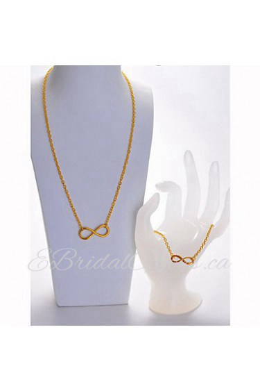 Jewelry Set Women's Birthday / Gift / Party / Daily / Special Occasion Jewelry Sets Alloy Necklaces / Bracelets / Earrings Gold