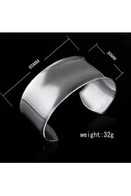 Women's Cuff Bracelet Silver Non Stone