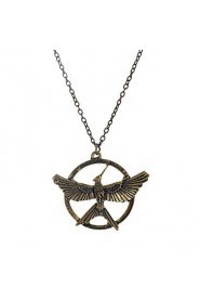 Europen Style Bronze Alloy Flying Bird Pendant Necklace