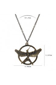 Europen Style Bronze Alloy Flying Bird Pendant Necklace