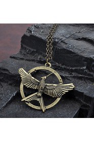 Europen Style Bronze Alloy Flying Bird Pendant Necklace