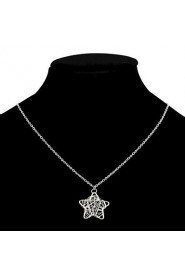 Fashionable Women'sStar-Shaped Wrapped Wire Silvering Pendants (1Pc)