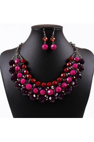 Jewelry Set Women's Party Jewelry Sets Alloy Non Stone Earrings / Necklaces Gold