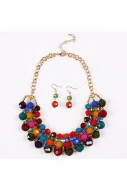 Jewelry Set Women's Party Jewelry Sets Alloy Non Stone Earrings / Necklaces Gold