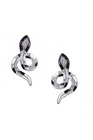 Women's Fashion Elegant Snake Alloy Stud Earrings