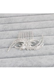 Women's Rhinestone Headpiece-Wedding / Special Occasion / Casual / Office & Career / Outdoor Hair Combs 1 Piece Gold / Clear Round