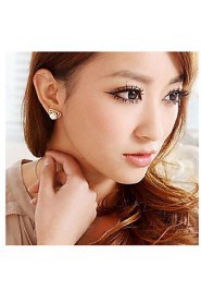 Korean Fashion Triangular Gold Earrings